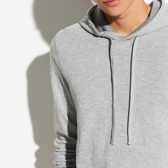 vince double knit hoodie